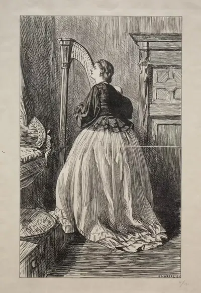 О, пой снова эту простую песню by Джордж Дю Мориэ, 1862 — digital art print download