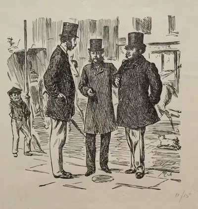 Маленький момент перед знакомством by Джордж Дю Мориэ, 1865 — digital art print download