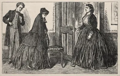 Другая миссис Джонсон by Джордж Дю Мориэ, 1865 — digital art print download