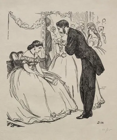 Песня несчастного by Джордж Дю Мориэ, 1863 — digital art print download