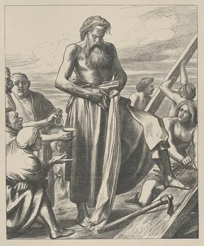 Noah Building the Ark by George Frederic Watts, 1881 — digital art print download