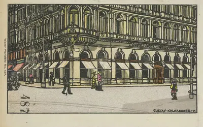Л. Штегер, преемник кафе Я. Шейдла by Густав Кальхаммер, 1912 — digital art print download