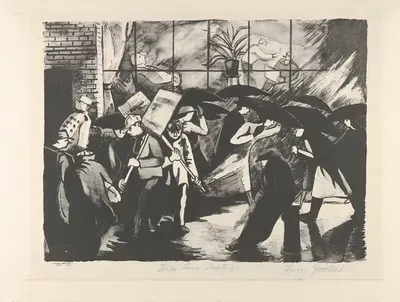 Трехполосное движение by Гарри Готлиб, 1937 — digital art print download