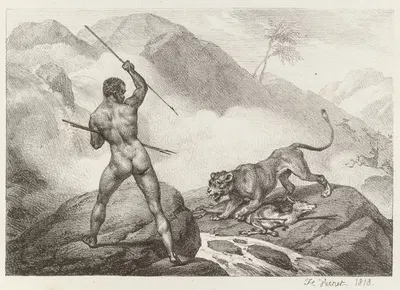 Африканский охотник (Chasseur Africain) by Гораций Верне, 1818 — digital art print download