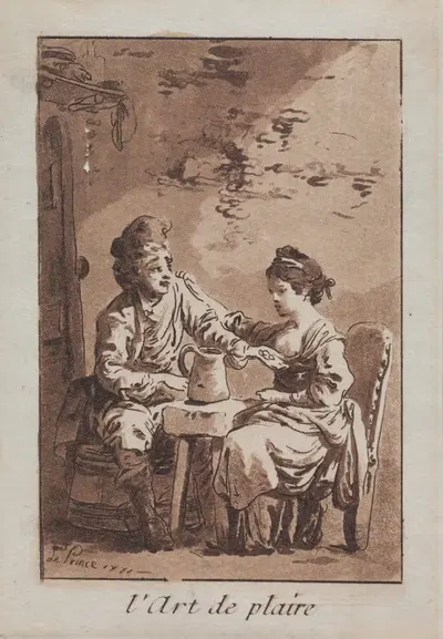 Искусство угождения by Жан-Батист Лё Пренс, 1771 — digital art print download