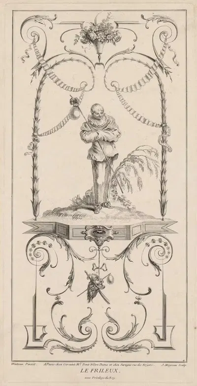Холодный, арабеска by Жан Муаро, c. 1729 — digital art print download