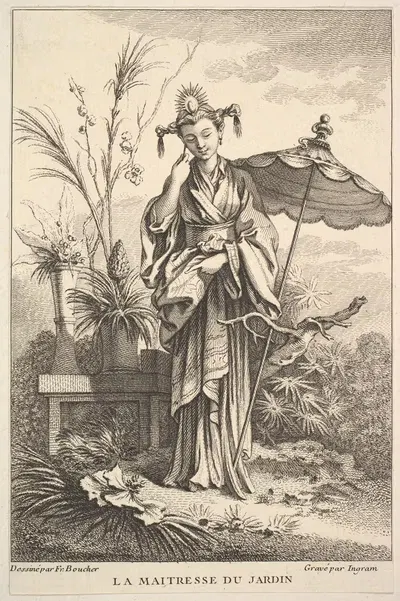 The Master Gardener (After François Boucher) by John Ingram, 1741–1763 — digital art print download