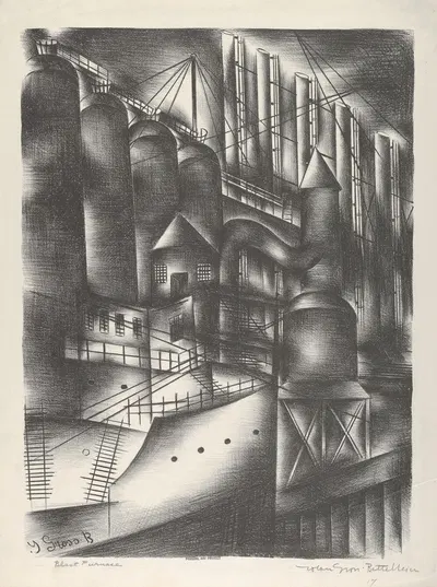 Blast Furnace by Jolan Gross Bettelheim — digital art print download