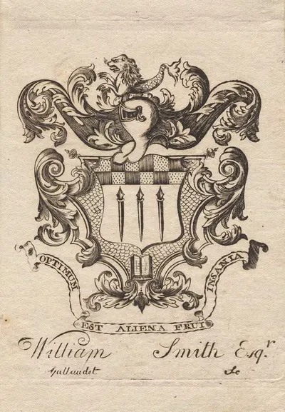 Coat of Arms with William Smith, Esq. inscribed below by Joseph Callender — digital art print download