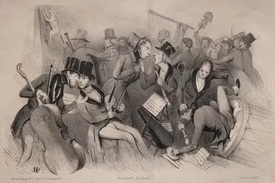 Филармоническое общество провинции by Жюль Платье, 1841 — digital art print download