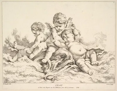 Water by Louis-Felix de La Rue — digital art print download