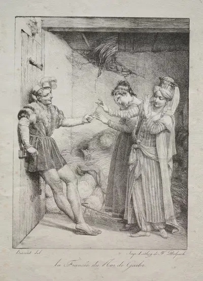 Невеста короля Гарбе by Луи Эрсент, 1800 — digital art print download