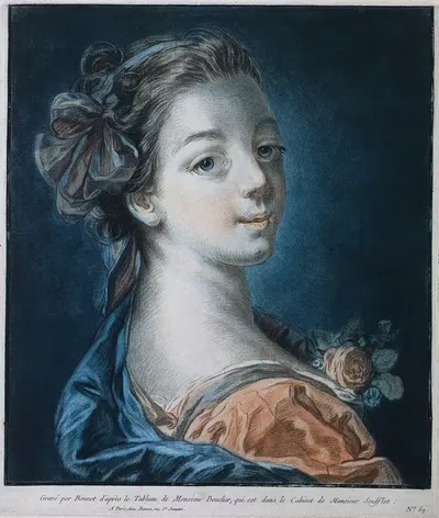 Голова женщины by Луи-Марин Бонне, c. 1771 — digital art print download