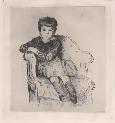 Сын Людовика Алеви by Марсельен-Гильберт Дебутен, 1879 — digital art print download