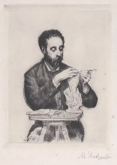 Портрет Эмиля Солди by Марсельен-Гильберт Дебутен, 1876 — digital art print download