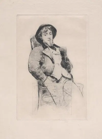 Портрет Норберта Гёнеутте by Марсельен-Гильберт Дебутен, 1876 — digital art print download