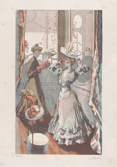 Chez la Modiste by Maurice Delcourt — digital art print download