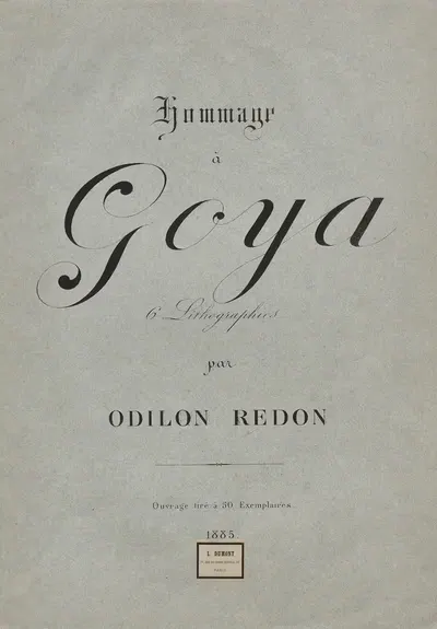 Cover by Odilon Redon, 1885 — digital art print download