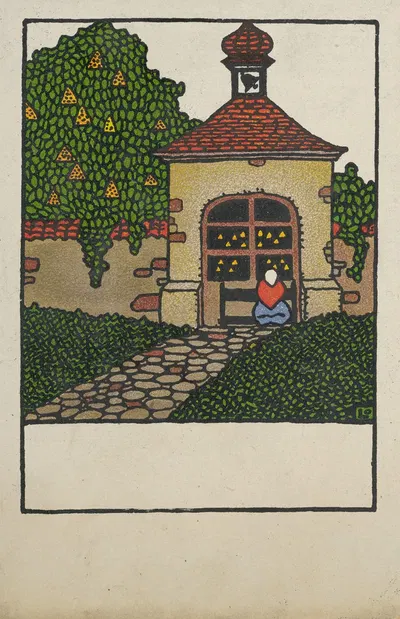 Пасхальная открытка by Отто Фридрих, 1908 — digital art print download