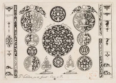 #6 из 'Второй книги пробных гравюр' by Пьер Бурдон, c. 1703 — digital art print download
