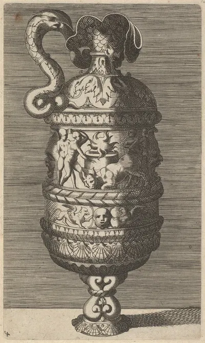 Vase with a Sacrificial Scene by René Boyvin — digital art print download