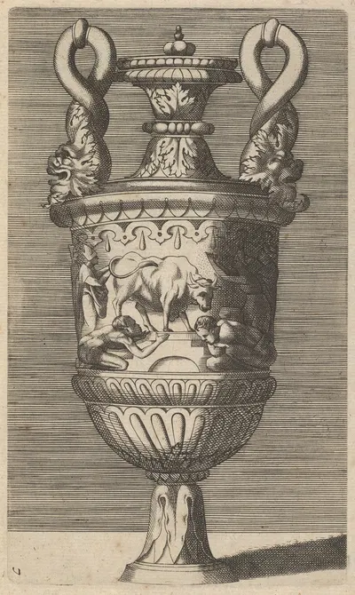 Vase with the Veneration of a Bull by René Boyvin — digital art print download