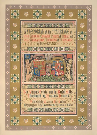 A Memorial of the Marriage of H.R.H. Albert Edward Prince of Wales and H.R.H. Alexandra, Princess of Denmark by Robert…