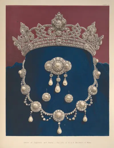 Pictue of Diamonds and Pearl by Robert Charles Dudley, 1863 — digital art print download