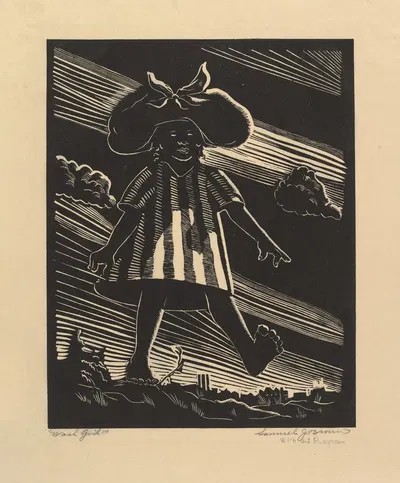 Wash Girl by Samuel Joseph Brown, Jr. — digital art print download