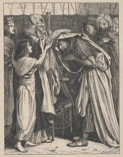 Melchizedek Blesses Abram by Симон Соломон — digital art print download