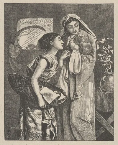 The Infant Moses by Simeon Solomon — digital art print download