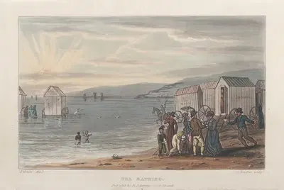 Купание в море by Томас Роуландсон, 1813 — digital art print download