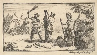 Фустигатио by Уильям Хогарт, 1725 — digital art print download