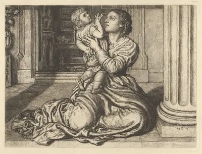 The Father's Leave-Taking by William Holman Hunt, 1879 — digital art print download