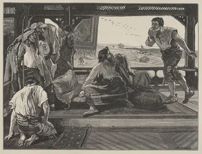 Job Receiving the Messengers by William Small — digital art print download