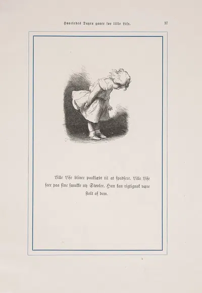 Hvorledes Dagen gaaer for Lille Lise Pl.13 by Lorenz Frølich, 1889 — digital art print download