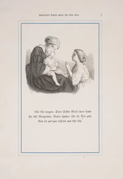 Как проходит день для Маленькой Лизы Пл.17 by Лоренц Фрёлих, 1889 — digital art print download