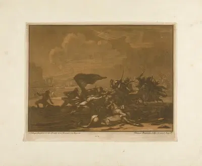 Боевая сцена by Кристиан Ругендас, 1696 — digital art print download