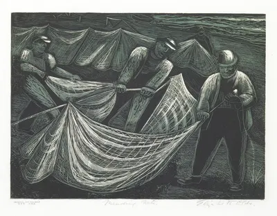 Ремонт сетей by Элизабет Олдс, 1939 — digital art print download