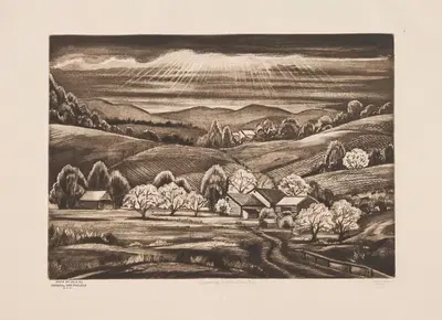 Весна, округ Ульстер by Эмиль Гансо, 1936 — digital art print download