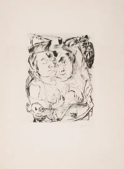 Illustration for Chapter 5, from the portfolio 'The Duchess' by Max Beckmann, 1917 — digital art print download