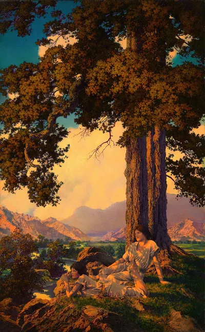 Холм by Максфилд Парриш, 1926 — digital art print download