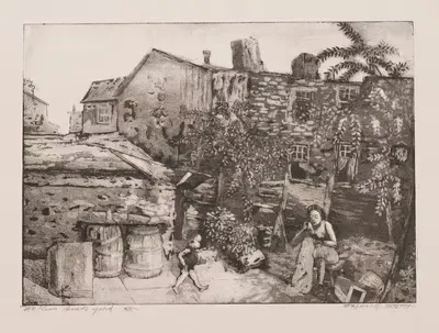 McKee’s Back Yard by Raymond Steth, 1938-1941 — digital art print download