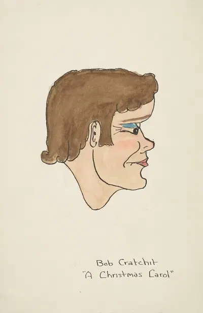 Рождественская песнь: Боб Кратчит by Бьюэлл Фуллер, 1934-1943 — digital art print download