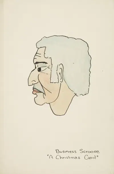 Рождественская история: Бизнес Скруджа by Бьюэлл Фуллер, 1934-1943 — digital art print download