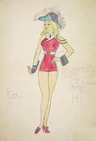 Step by Step: Fox by Charles Hawkins, 1934-1943 — digital art print download