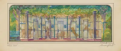 Horse Play: Sketch no. 1 Act 5 (Zoo) by Edward Gilbert, 1934-1943 — digital art print download
