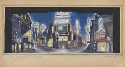 Взгляд назад: Таймс-сквер by Эдвард Гилберт, 1934-1943 — digital art print download