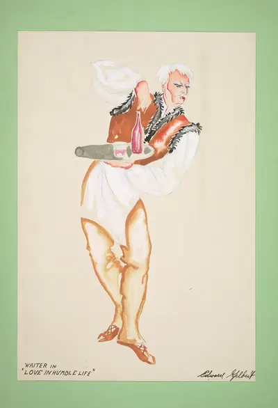 Любовь в скромной жизни: Официант by Эдвард Гилберт, 1934-1943 — digital art print download