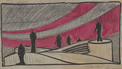 Injunction Granted: Sketch no. 1 by Hjalmar Hermanson, 1934-1943 — digital art print download